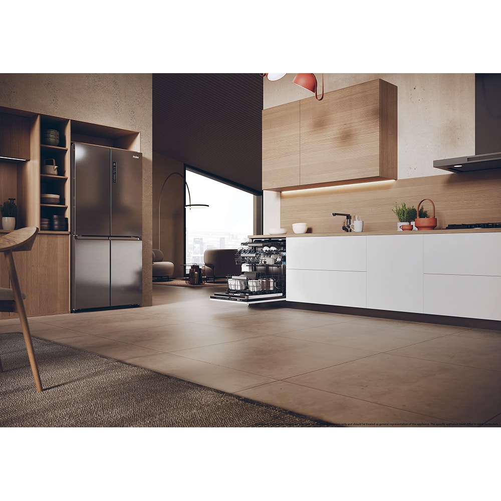 Masina de spalat vase incorporabila HAIER XI 6B0M3PB, 16 seturi, 10 programe, 60 cm, Clasa B, panou comanda negru