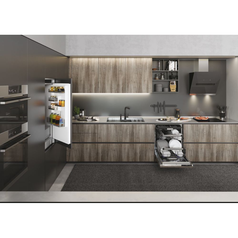 Masina de spalat vase incorporabila HAIER XIB 6B2S3FS, 16 seturi, 12 programe, 60 cm, Clasa B, panou comanda argintiu