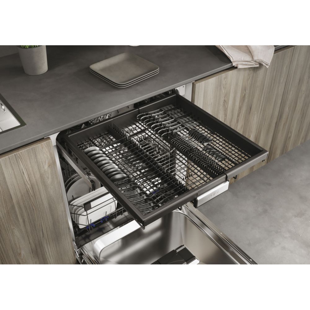 Masina de spalat vase incorporabila HAIER XIB 6B2S3FS, 16 seturi, 12 programe, 60 cm, Clasa B, panou comanda argintiu