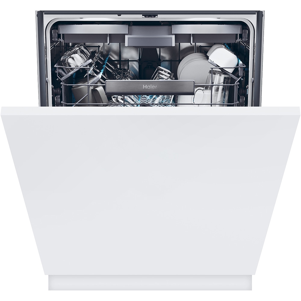 Masina de spalat vase incorporabila HAIER XS 6B0S3FSB, 16 seturi, 10 programe, 60 cm, Clasa B, panou comanda negru