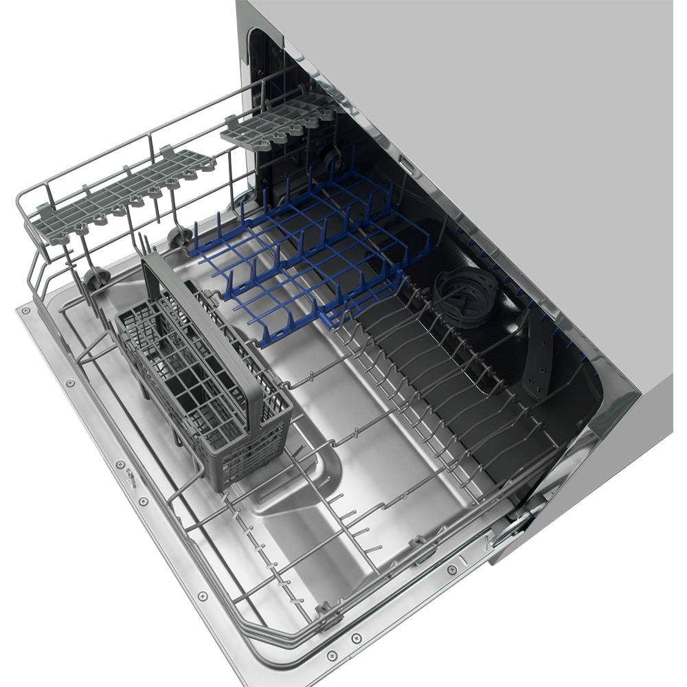 Masina de spalat vase independenta HANSA ZWM556SH, 6 seturi, 5 programe, 55 cm, Clasa F, argintiu