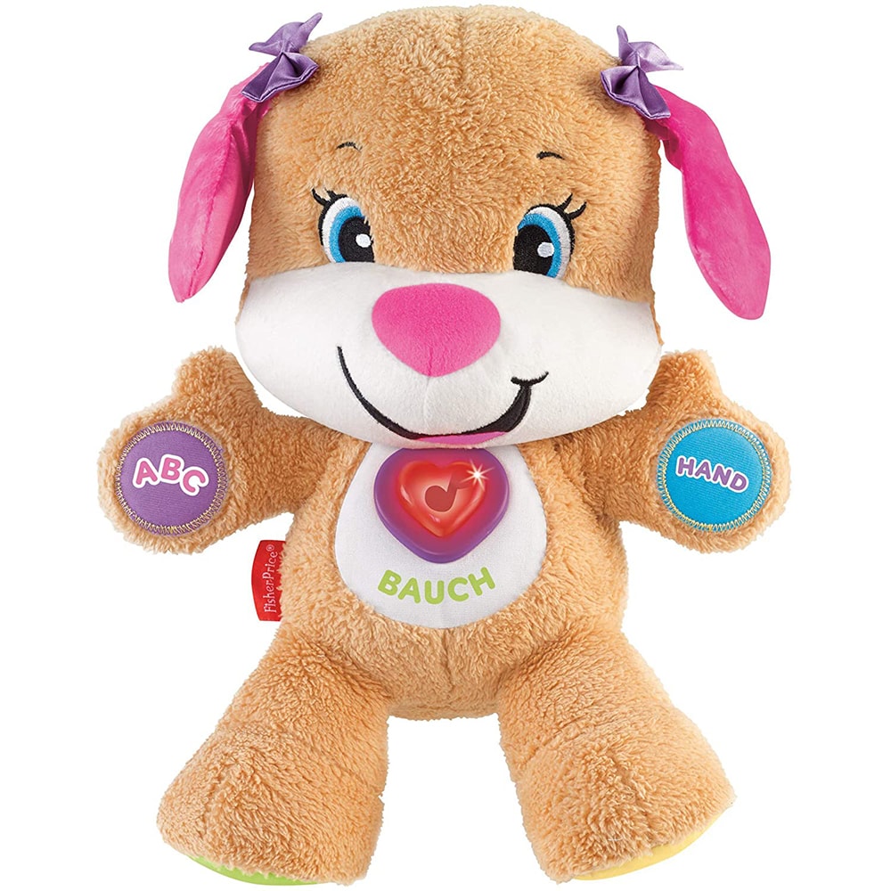 Jucarie interactiva FISHER PRICE Catelusa vorbitoare - Sis MTFPP92, 6 luni+, multicolor