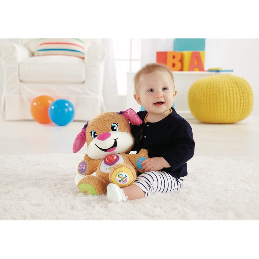 Jucarie interactiva FISHER PRICE Catelusa vorbitoare - Sis MTFPP92, 6 luni+, multicolor