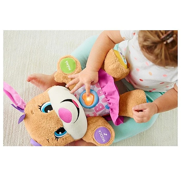 Jucarie interactiva FISHER PRICE Catelusa vorbitoare - Sis MTFPP92, 6 luni+, multicolor