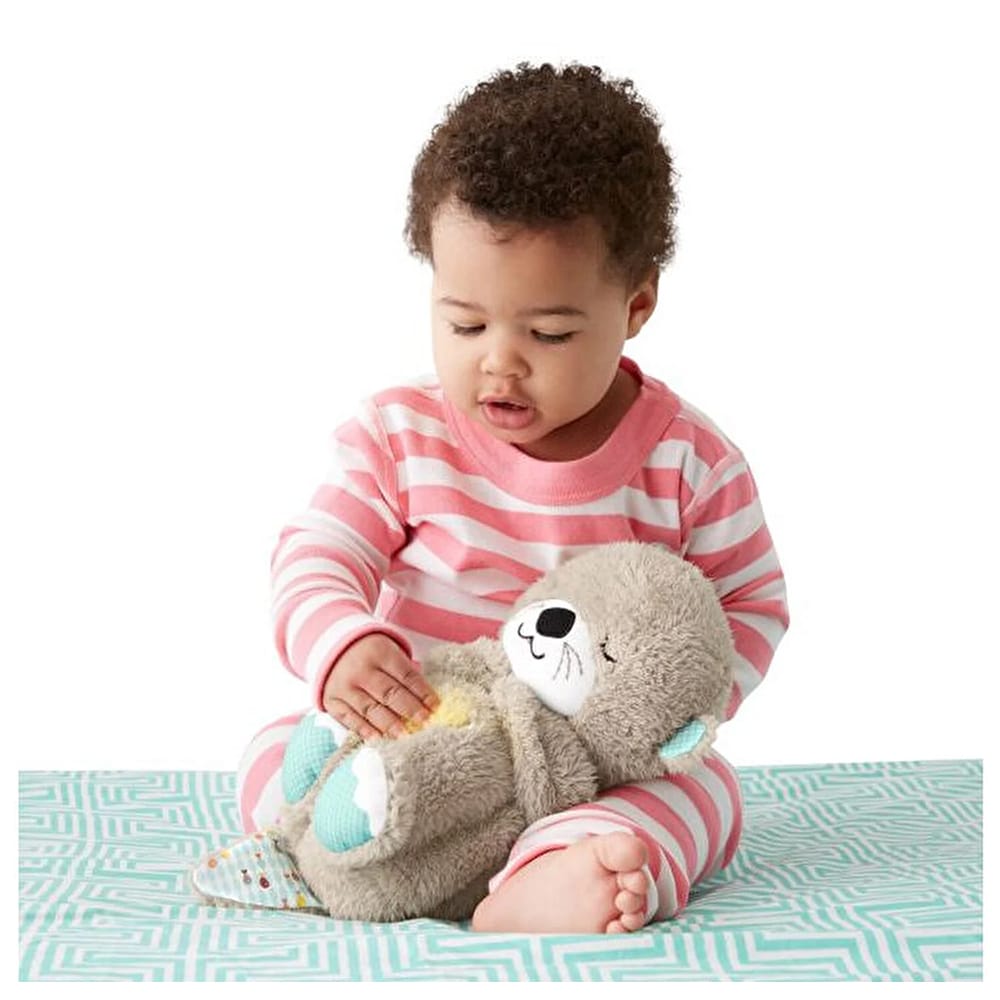 Jucarie de plus interactiva FISHER PRICE Vidra MTFXC66, 0 luni+, bej-bleu