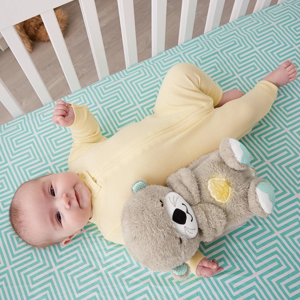Jucarie de plus interactiva FISHER PRICE Vidra MTFXC66, 0 luni+, bej-bleu