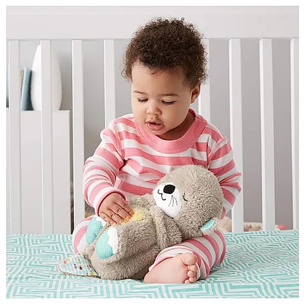 Jucarie de plus interactiva FISHER PRICE Vidra MTFXC66, 0 luni+, bej-bleu