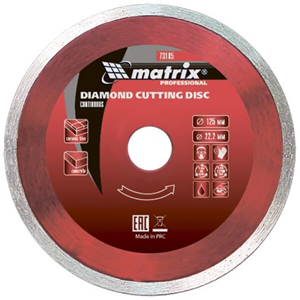 Disc diamantat MTX 731889, debitare continua, 180 x 25.4 mm, taiere umeda