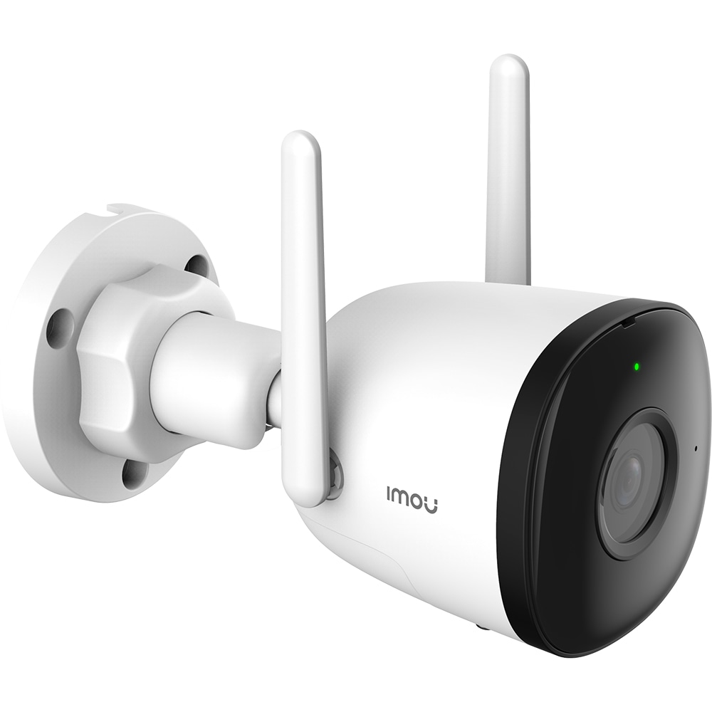 Kit de supraveghere video IMOU Bullet 2C, 4 camere, Full HD, Wi-Fi, 4 canale, alb