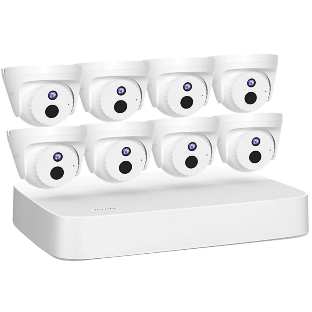 Kit supraveghere video TENDA K8P-4CR, 8 camere, QHD, 8 canale, alb