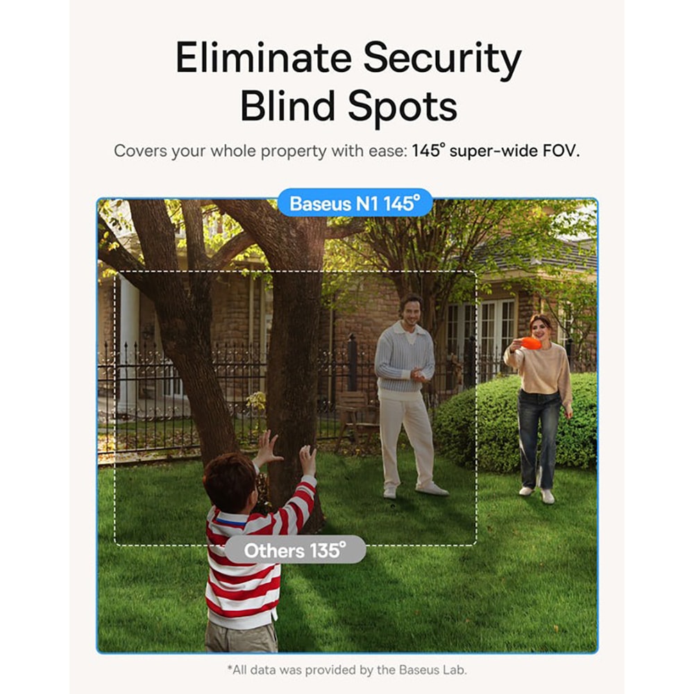 Kit de supraveghere video BASEUS Security N1 Plus Homestation, 2 camere, 2K HD, Wi-Fi, IP67, 16 canale, alb