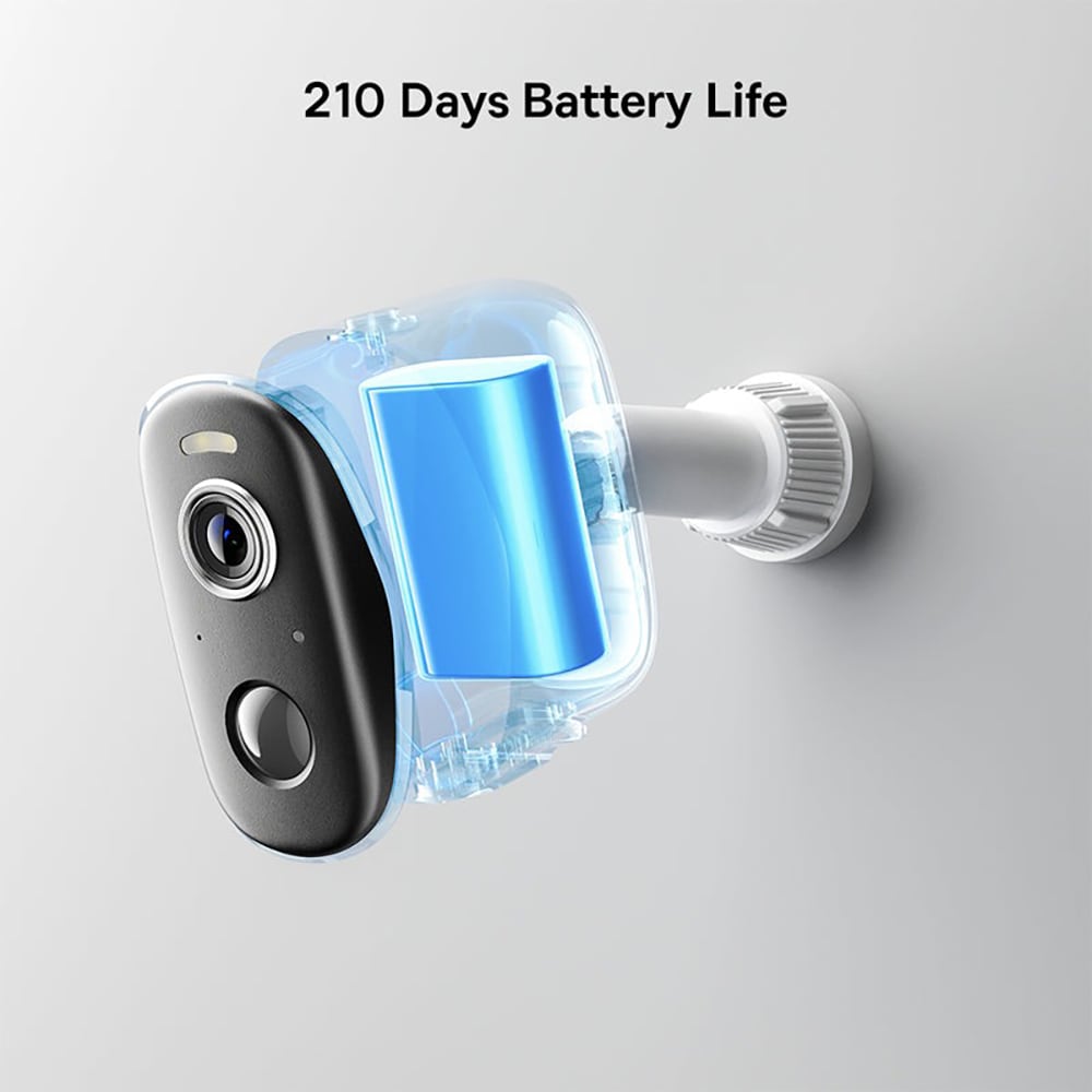 Kit de supraveghere video BASEUS Security N1 Plus Homestation, 2 camere, 2K HD, Wi-Fi, IP67, 16 canale, alb