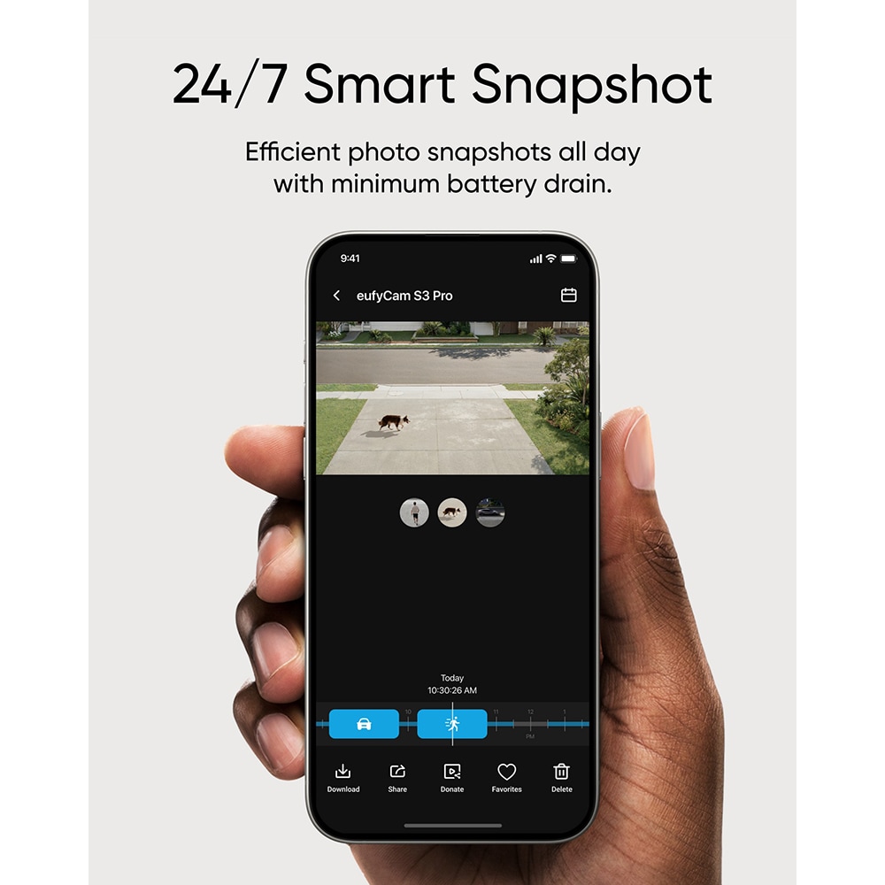Kit de supraveghere video EUFY Homebase 3, 4 camere, 4K HD, Wi-Fi, IP67, 16 canale, alb