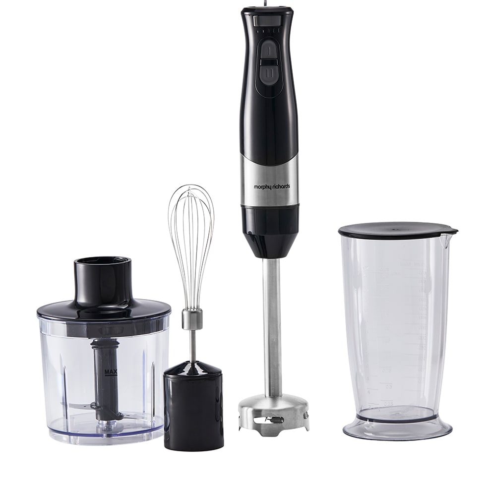 Mixer vertical MORPHY RICHARDS Total Control MUC-HB64V, 0.7l, 600W, 5 trepte viteza, negru-argintiu