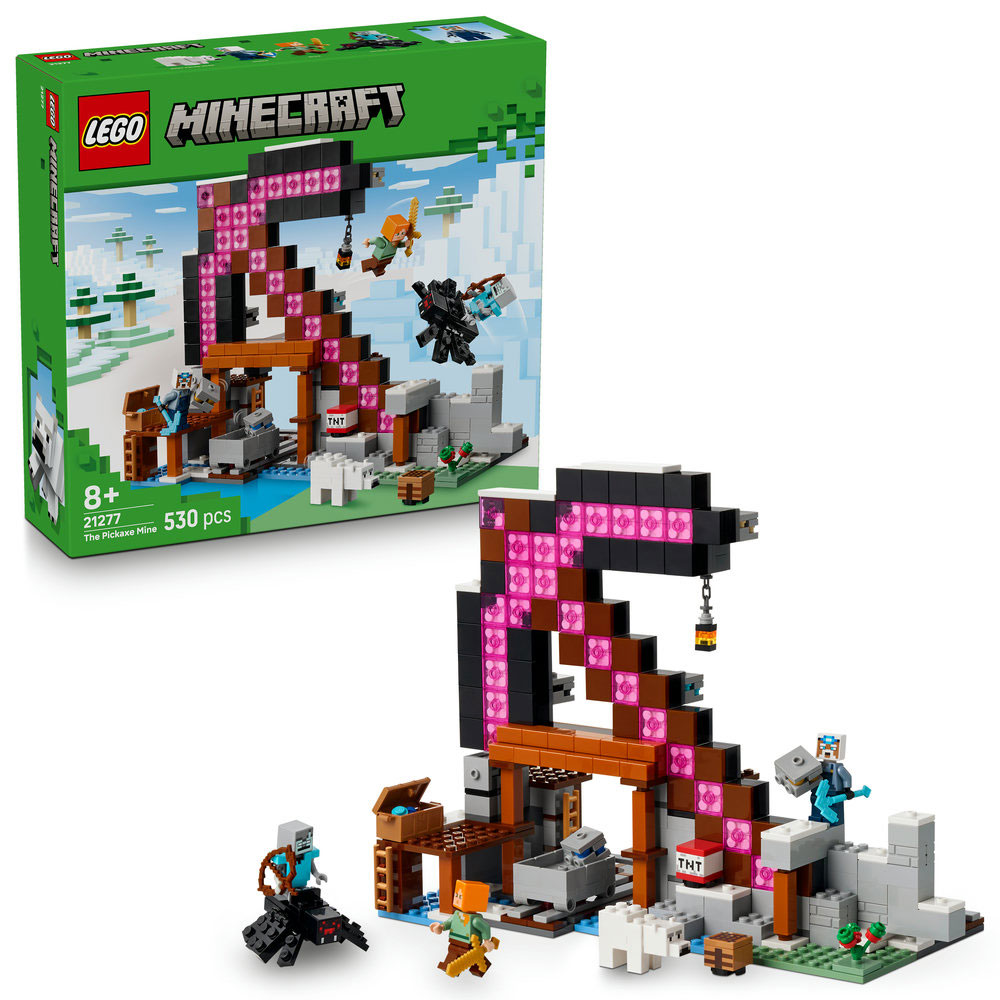 LEGO Minecraft: Mina Tarnacop 21277, 8 ani+, 530 piese