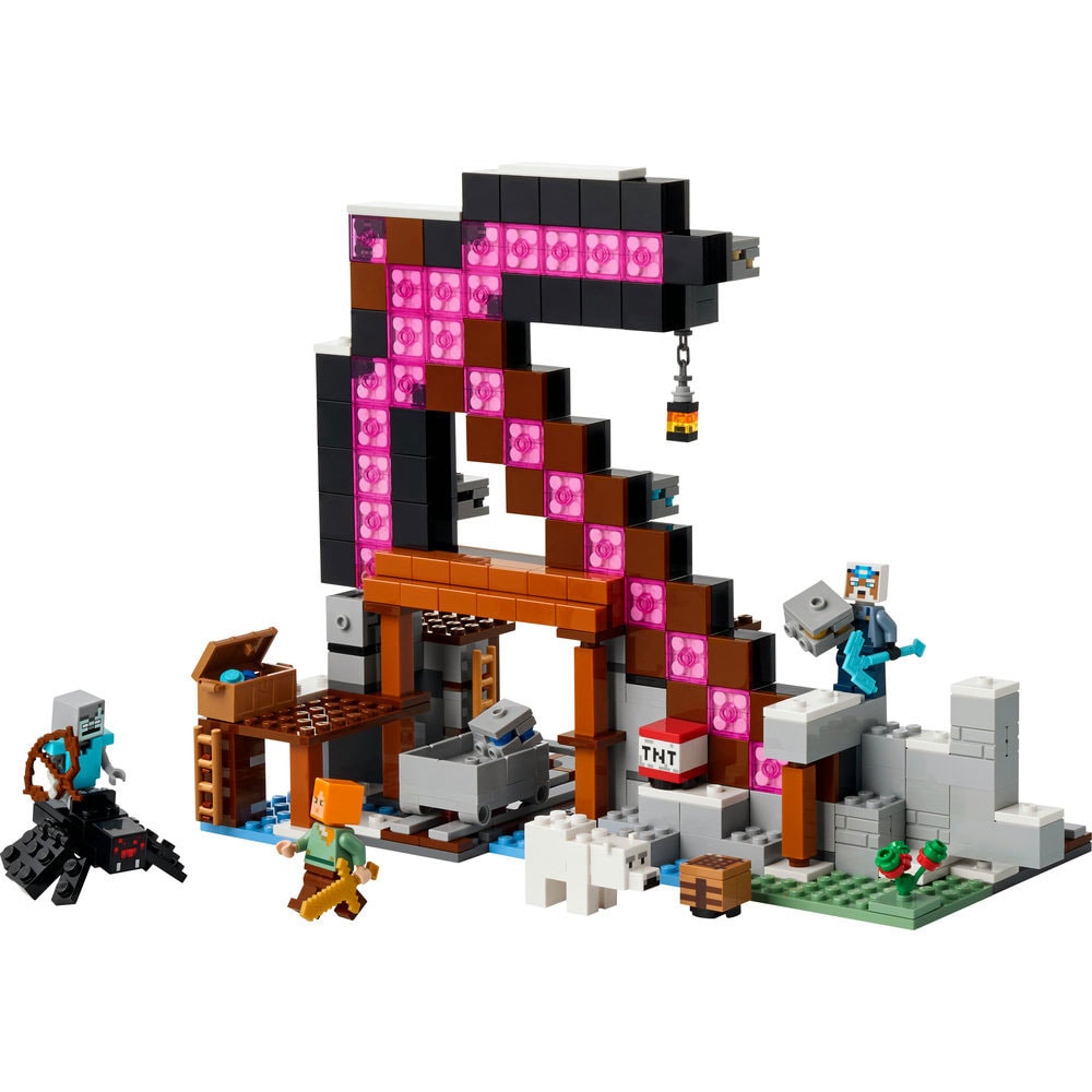 LEGO Minecraft: Mina Tarnacop 21277, 8 ani+, 530 piese