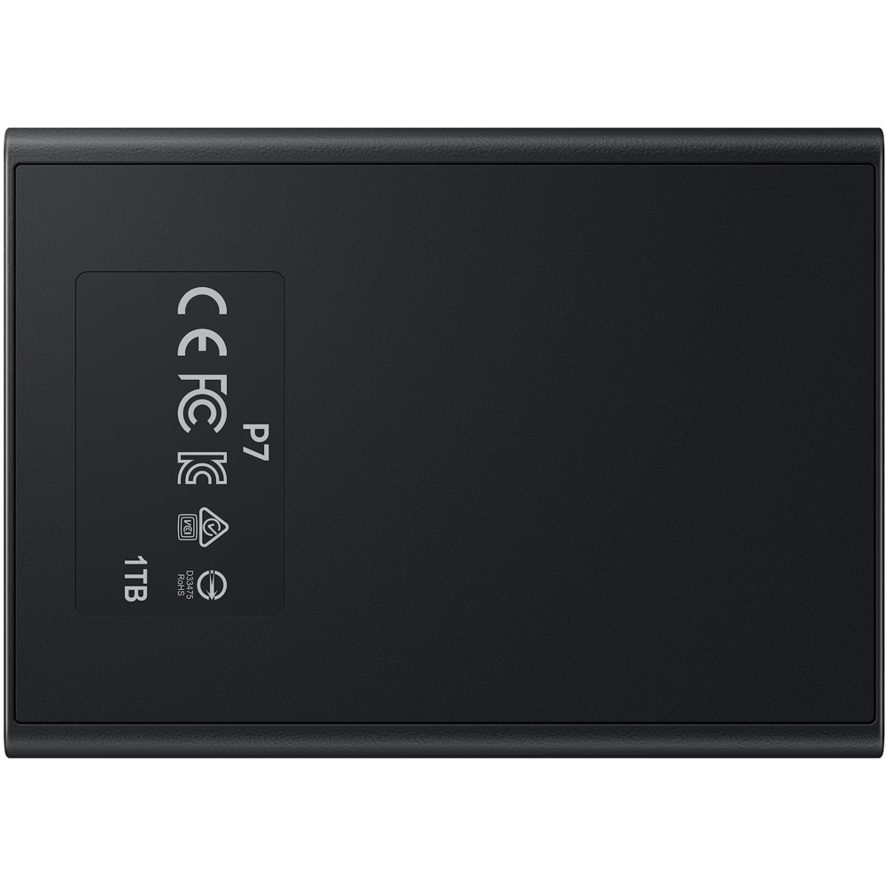 SSD extern SAMSUNG P7 MU-PF1T0G/WW, 1TB, USB4 Gen 3x2, negru