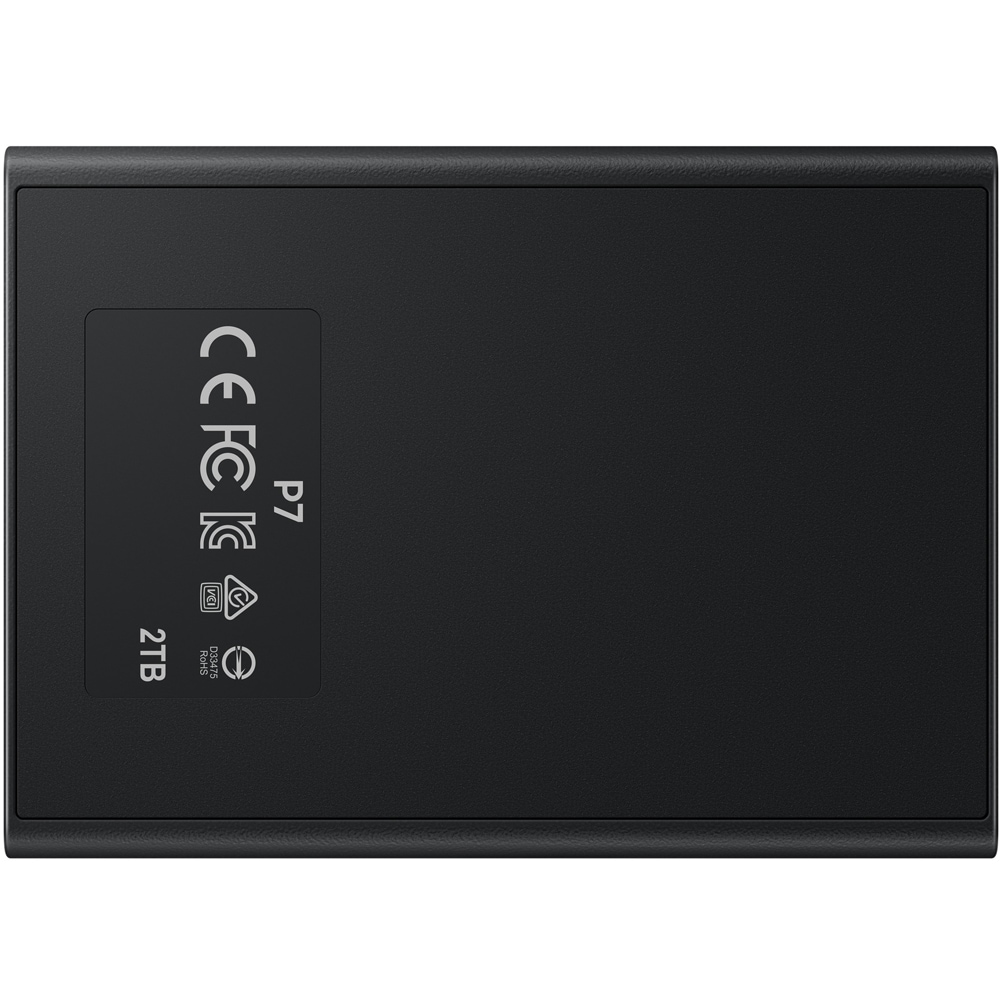 SSD extern SAMSUNG P7 MU-PF2T0G/WW, 2TB, USB4 Gen 3x2, negru