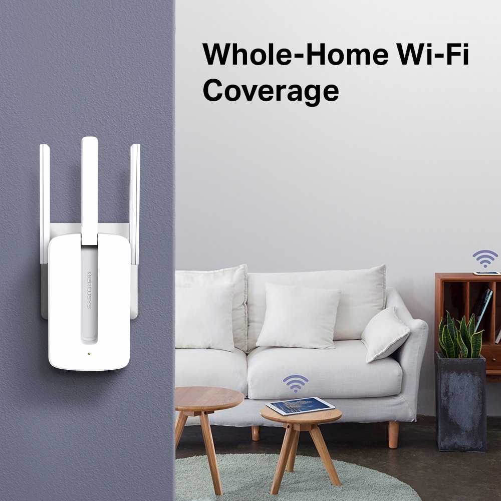 Wireless Range Extender MERCUSYS MW300RE, 300 Mbps, alb
