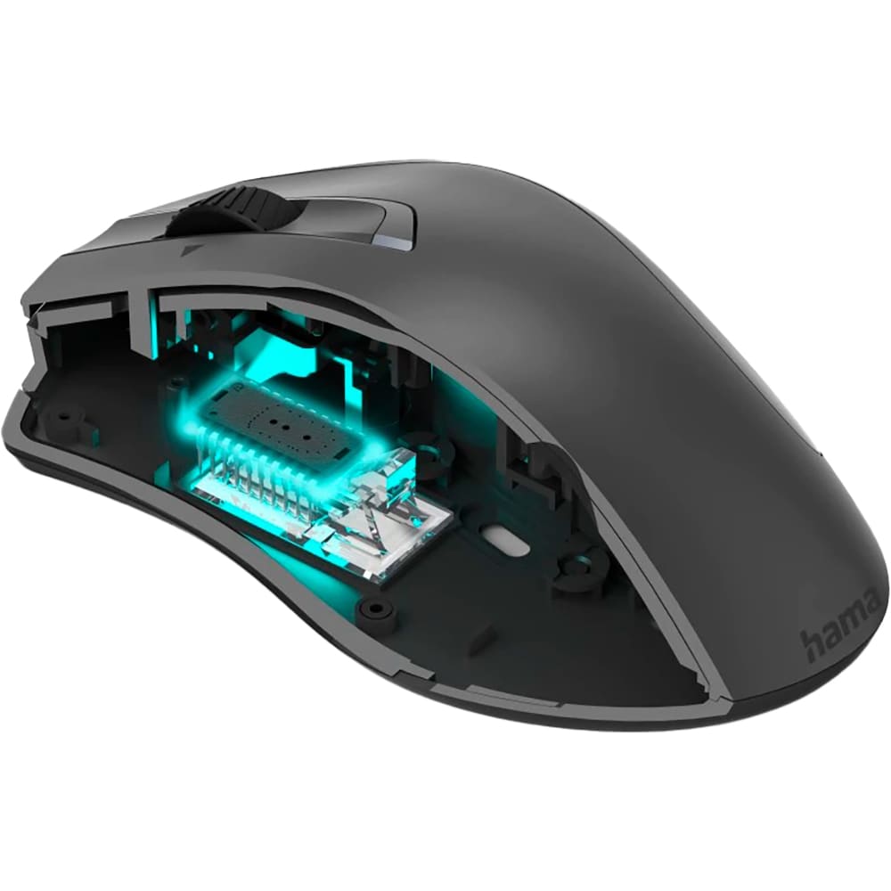Mouse Wireless HAMA MW-800 V2, 3200 dpi, gri inchis