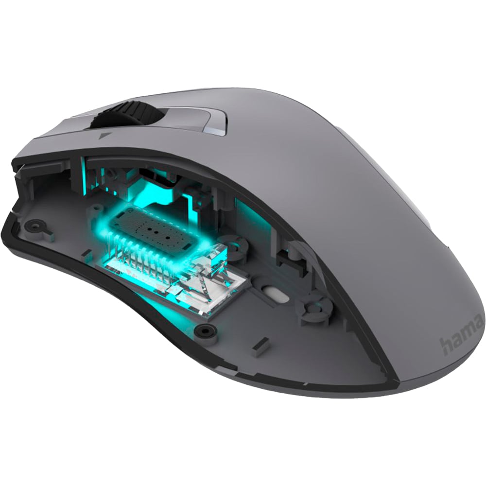Mouse Wireless HAMA MW-800 V2, 3200 dpi, gri deschis