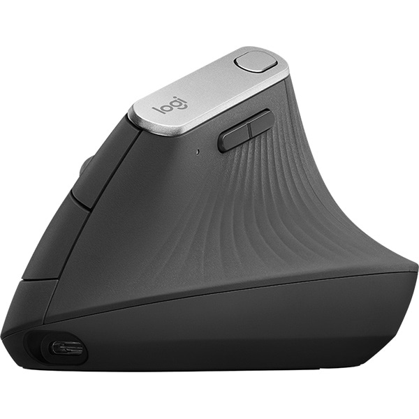 Mouse Wireless LOGITECH MX Vertical, Dual Mode, 4000 dpi, Bluetooth, negru