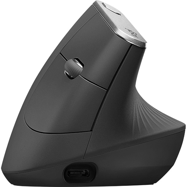 Mouse Wireless LOGITECH MX Vertical, Dual Mode, 4000 dpi, Bluetooth, negru