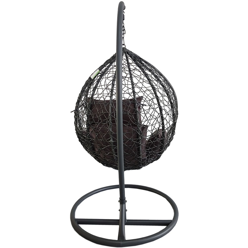 Leagan gradina Modern, 105 x 105 x 203 cm, gri inchis