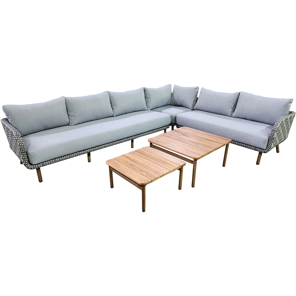 Set mobilier gradina MYRIA Positano, 5 piese, gri