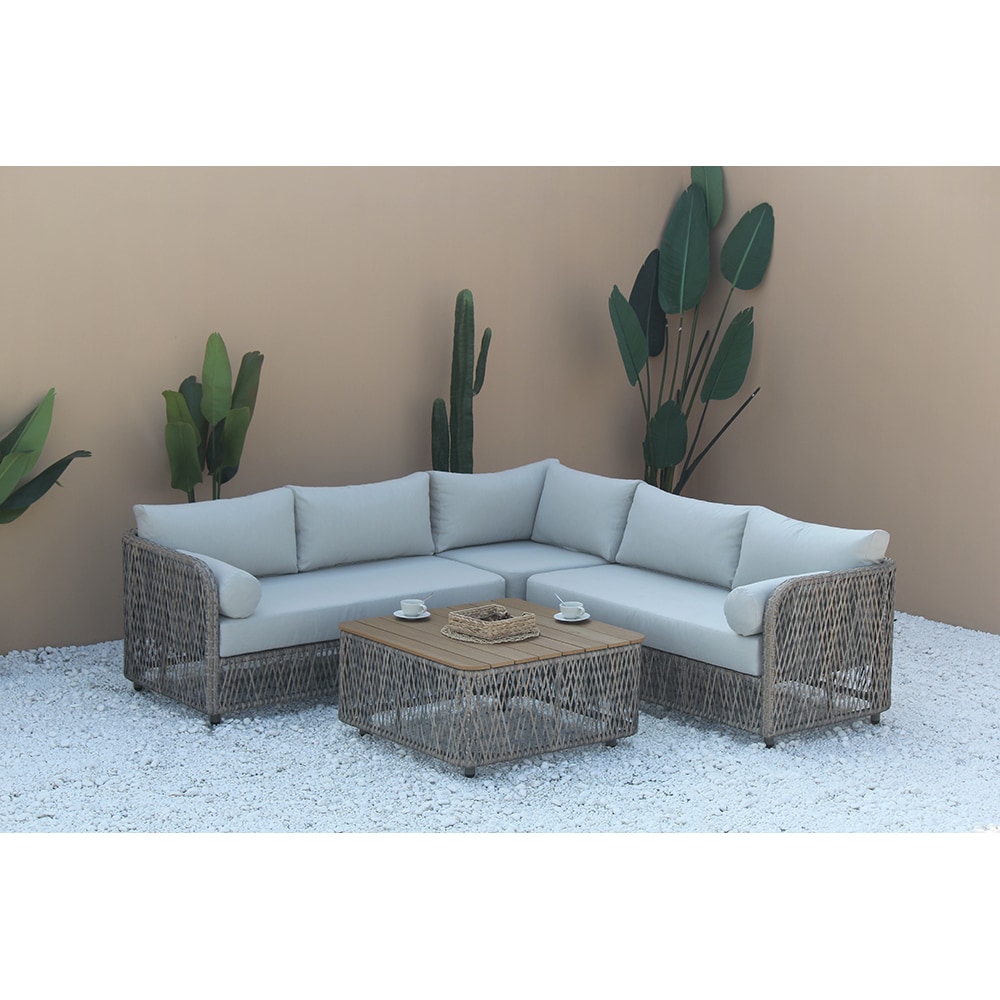 Set mobilier gradina MYRIA Tylbury, 4 piese, maro