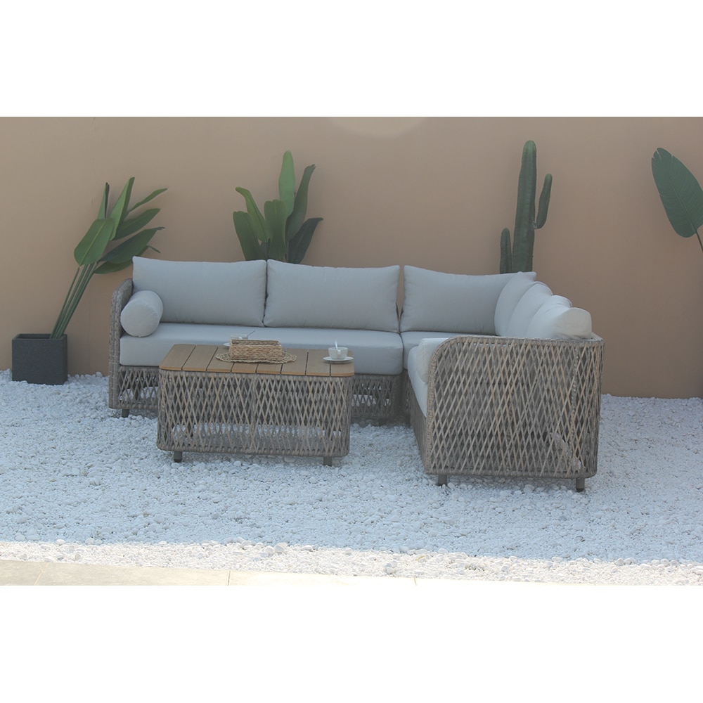 Set mobilier gradina MYRIA Tylbury, 4 piese, maro