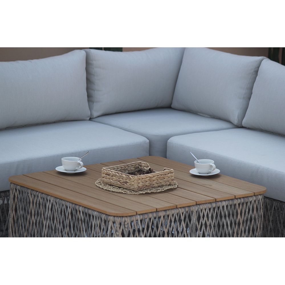 Set mobilier gradina MYRIA Tylbury, 4 piese, maro