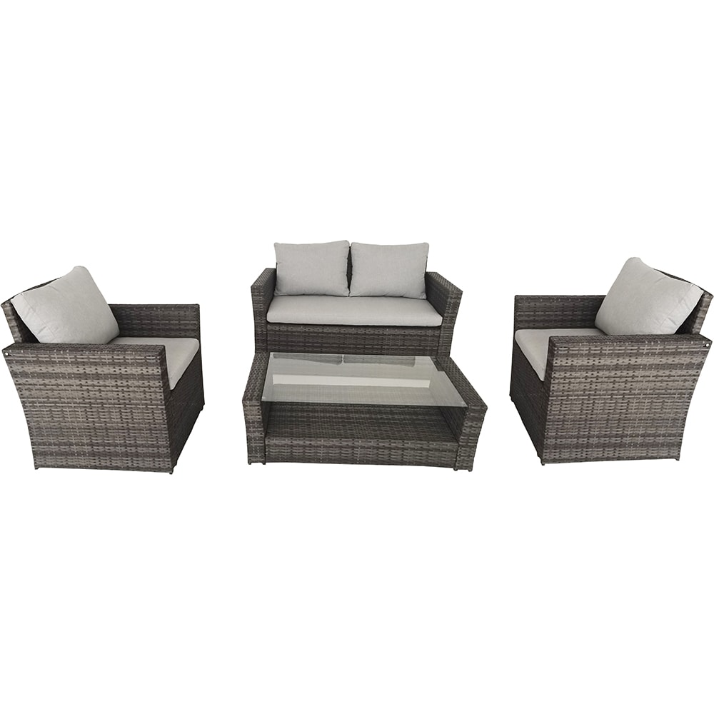 Set mobilier gradina MYRIA Victory, 4 piese, gri