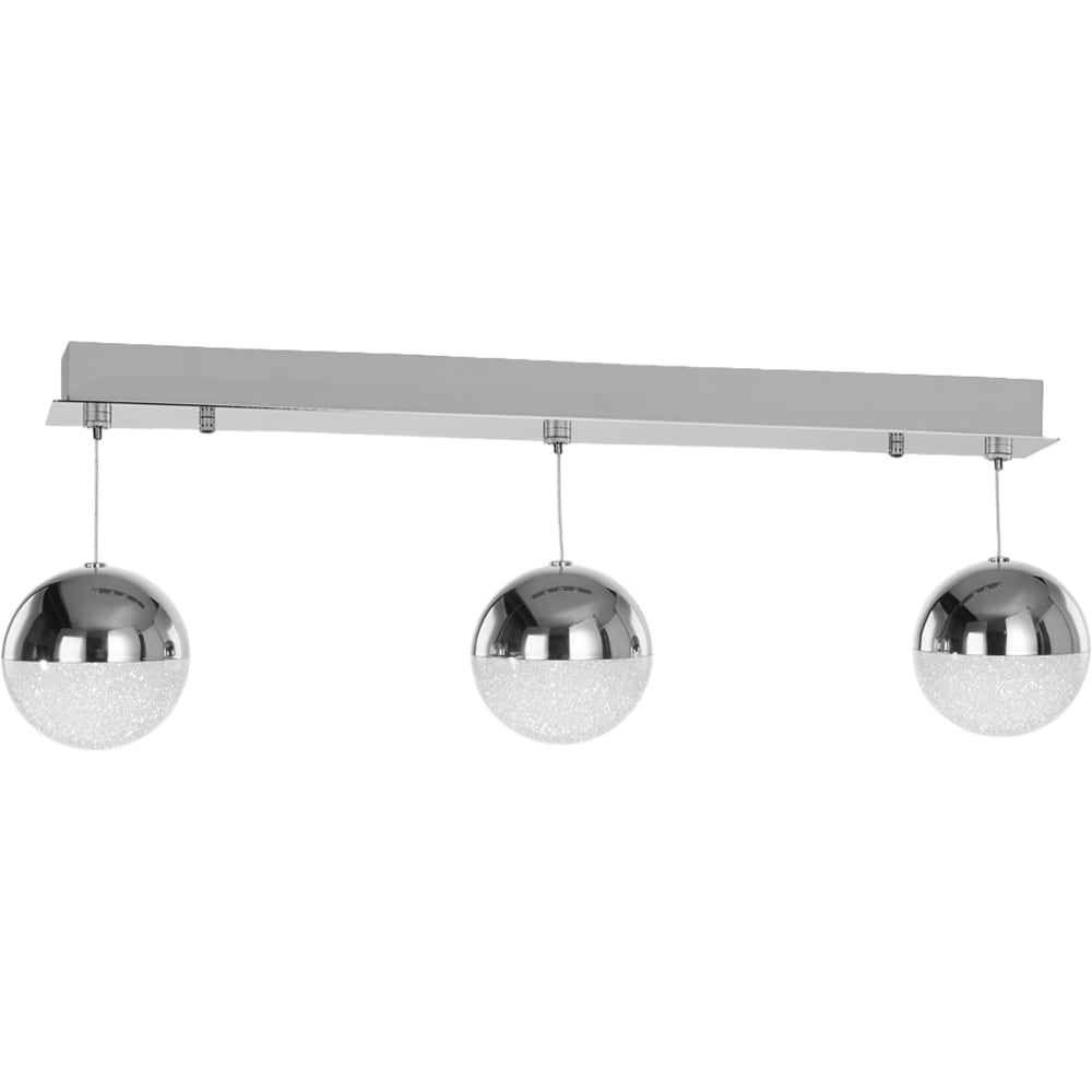 Lustra suspendata MYRIA Atomo, LED, 16W, 72x12x150 cm, crom