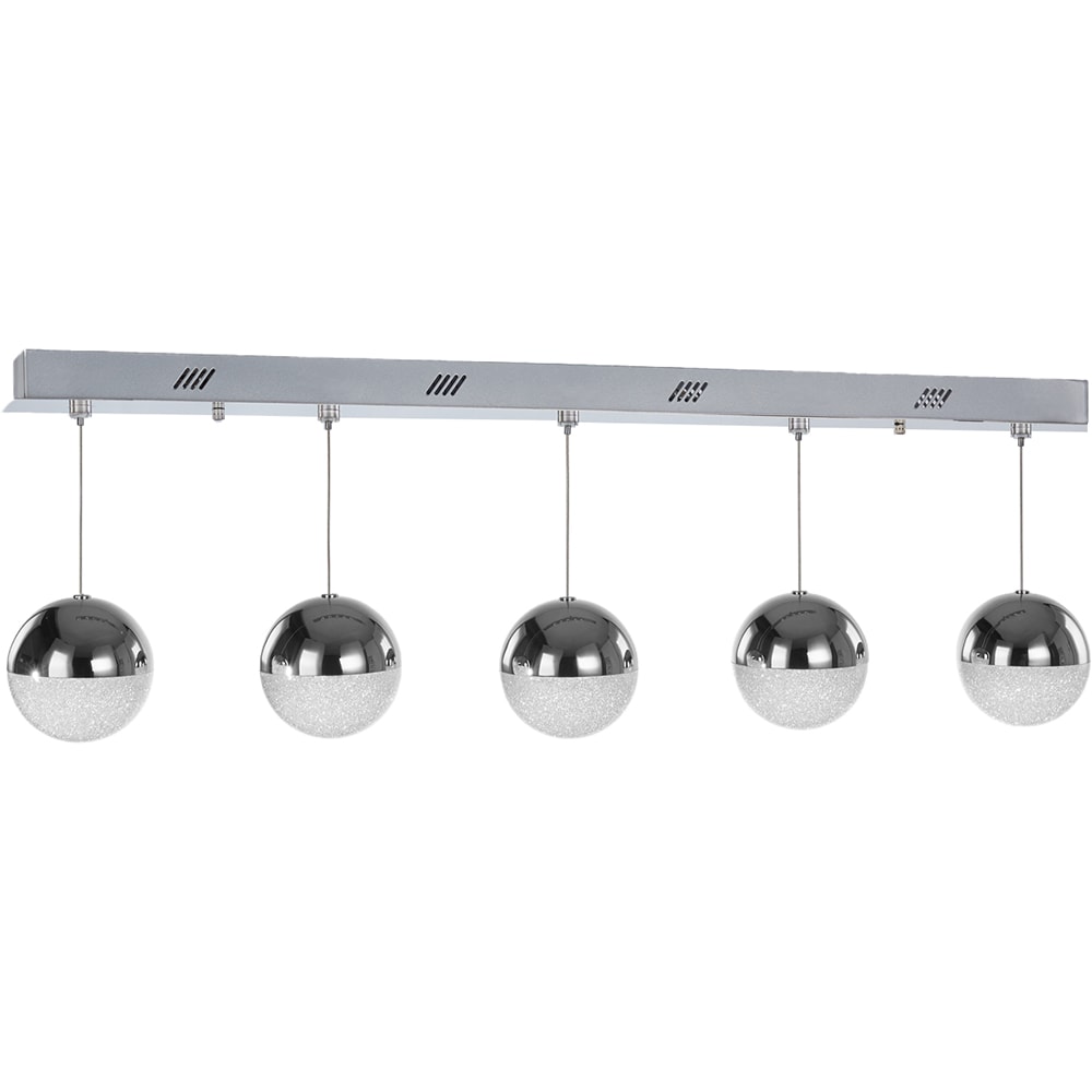 Lustra suspendata MYRIA Atomo, LED, 27W, 96x12x150 cm, crom