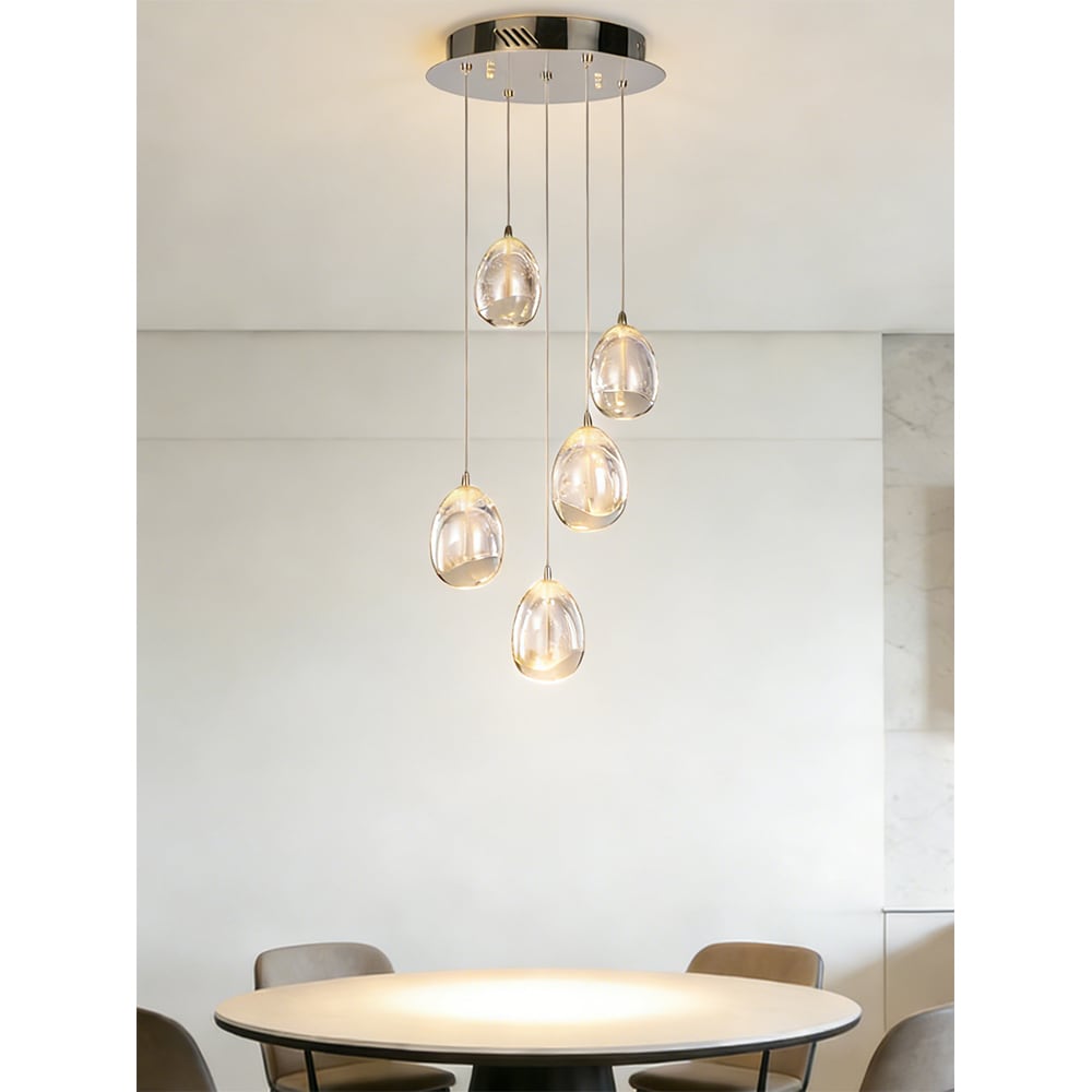 Lustra LED MYRIA MY10324CH, 28W, 1958lm, 4000K, IP20, crom