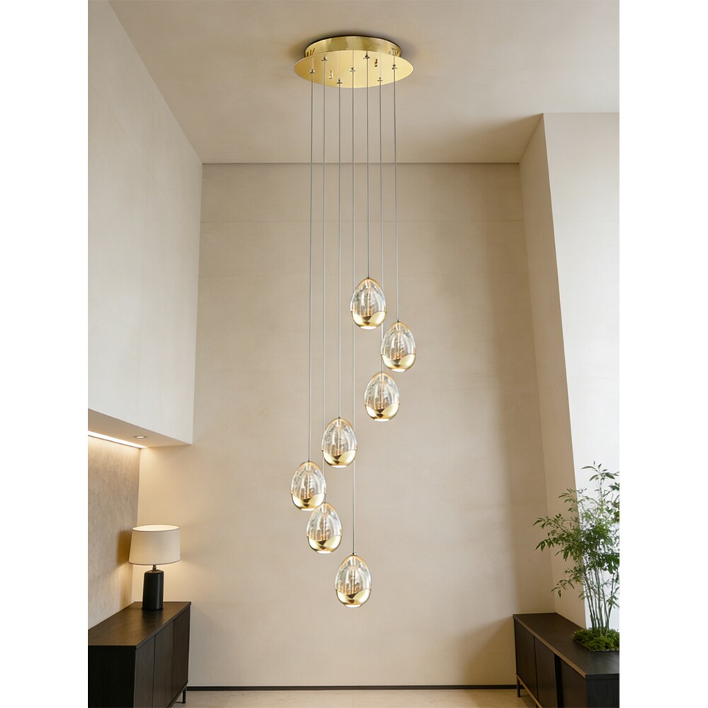 Lustra LED MYRIA MY10326GD, 34W, 2355lm, 4000K, IP20, auriu