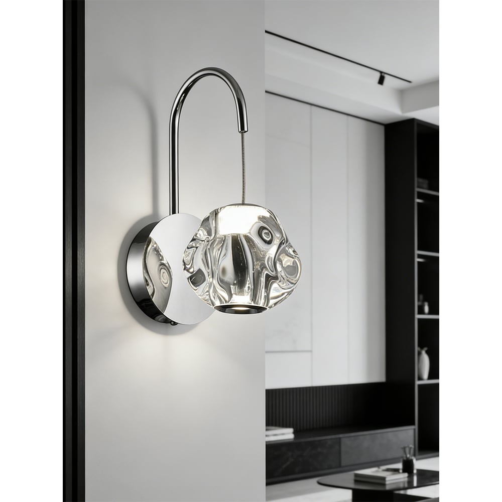 Aplica LED MYRIA MY10327CH, 6W, 230lm, 4000K, IP20, crom