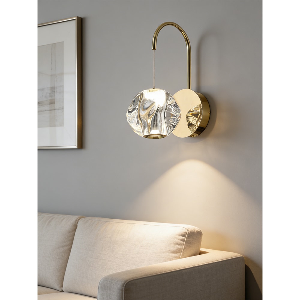 Aplica LED MYRIA MY10327GD, 6W, 251lm, 4000K, IP20, auriu