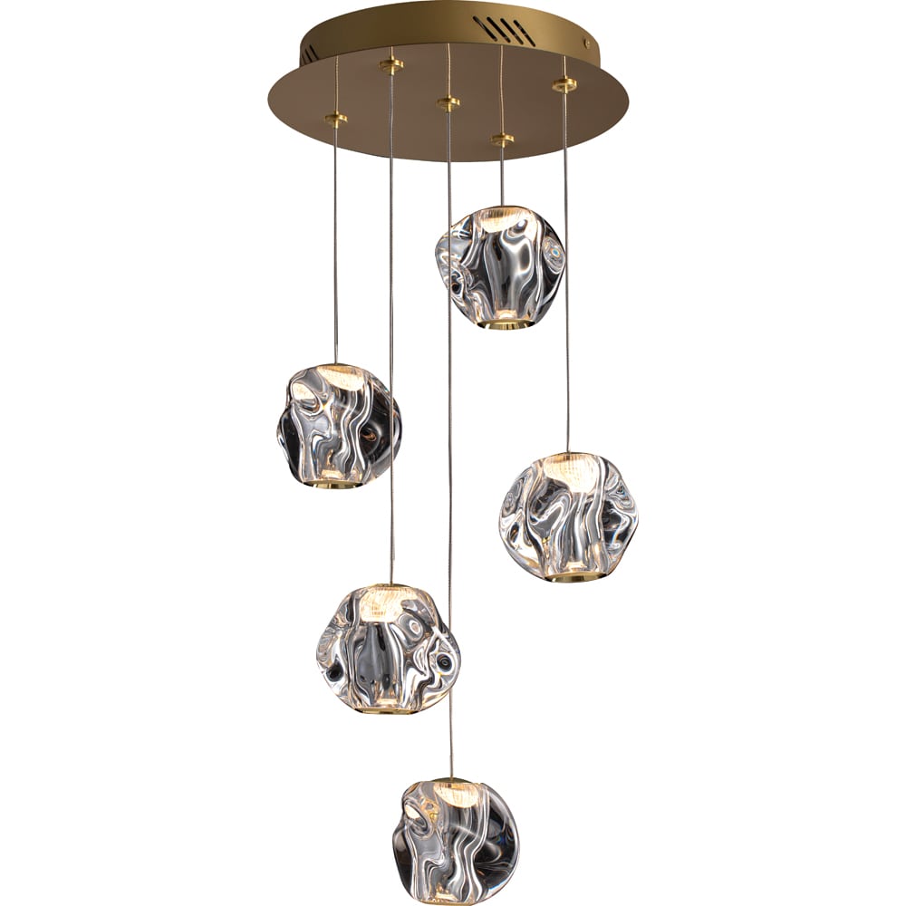 Lustra LED MYRIA MY10329GD, 24W, 1210lm, 4000K, IP20, auriu