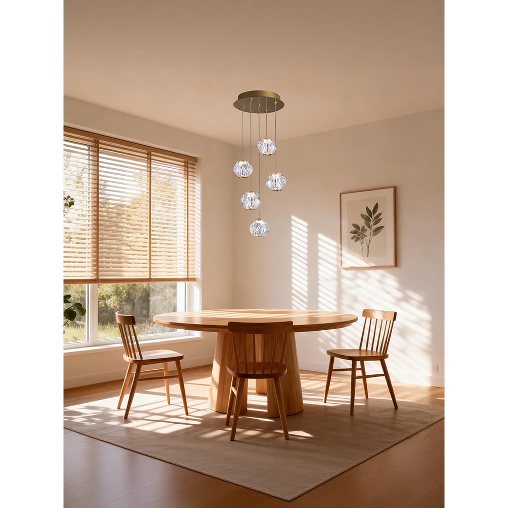 Lustra LED MYRIA MY10329GD, 24W, 1210lm, 4000K, IP20, auriu