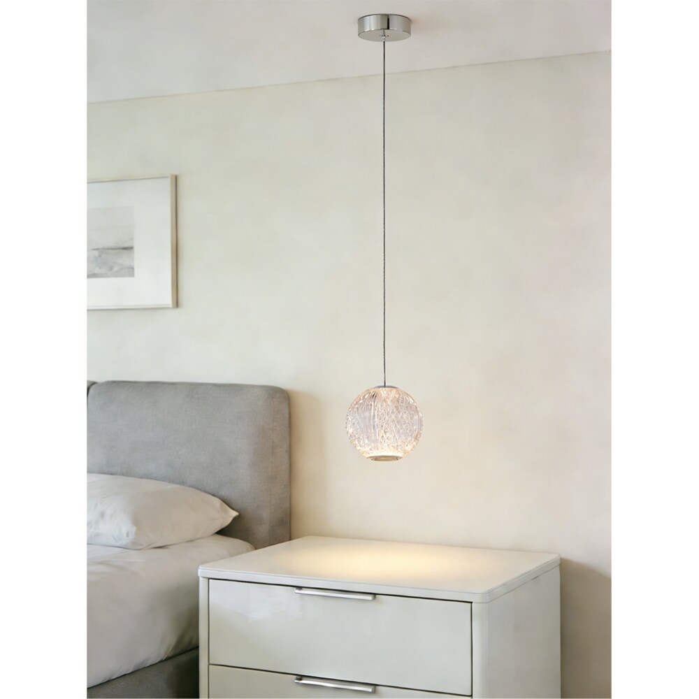 Pendul suspendat MYRIA Diamond, LED, 6W, 12x12x150 cm, crom