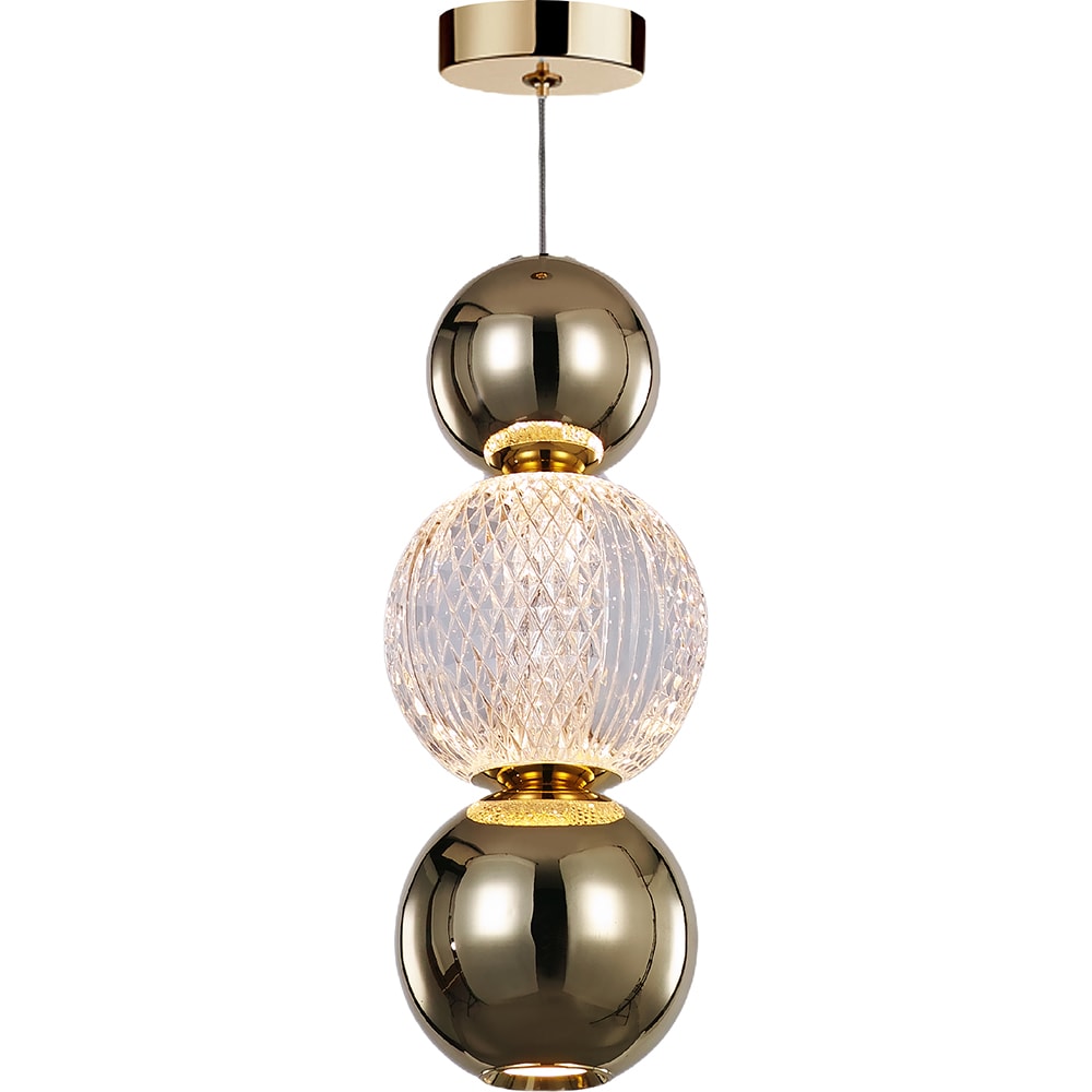 Pendul LED MYRIA MY10341GD, 8W, 377.6lm, 4000K, IP20, auriu
