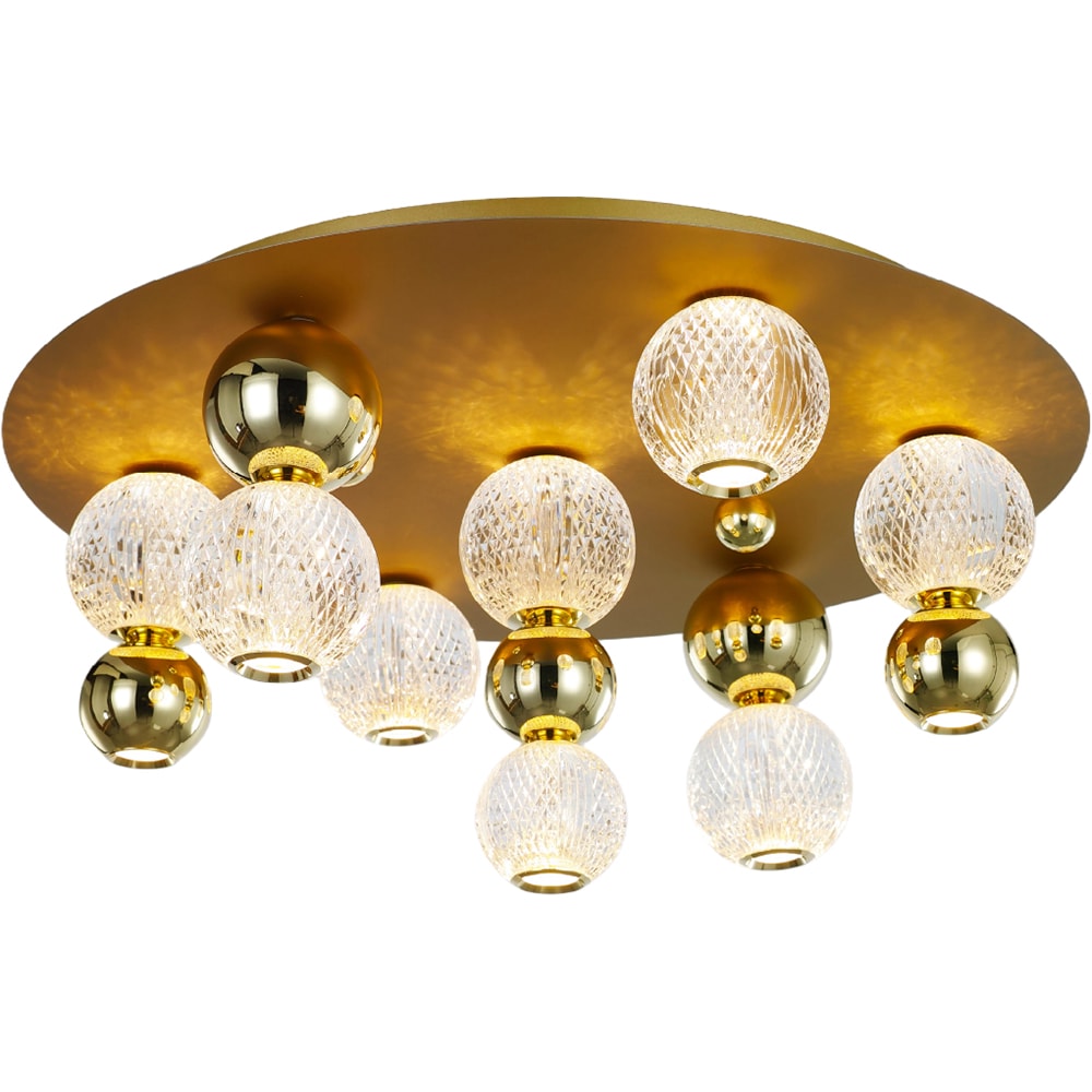 Plafoniera LED MYRIA MY10345GD, 40W, 2353.4lm, 4000K, IP20, auriu