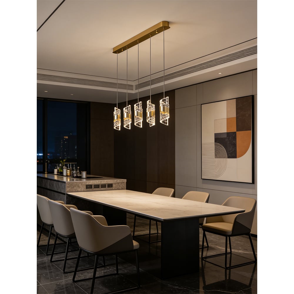 Lustra LED MYRIA Torch MY10353GD, 42W, 3650.4lm, 4000K, IP20, auriu