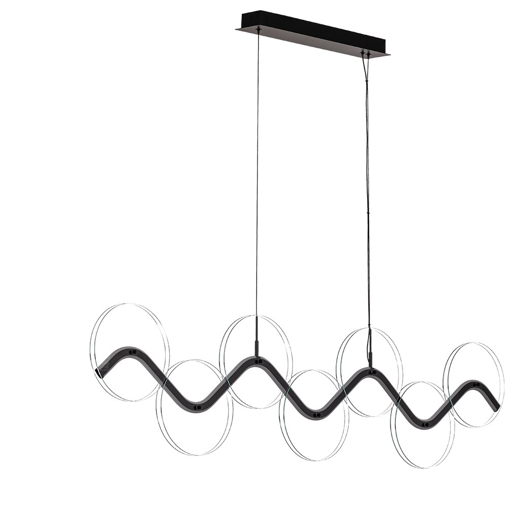 Lustra LED MYRIA Voluta MY10369BK, 40W, 2882lm, 4000K, IP20, negru