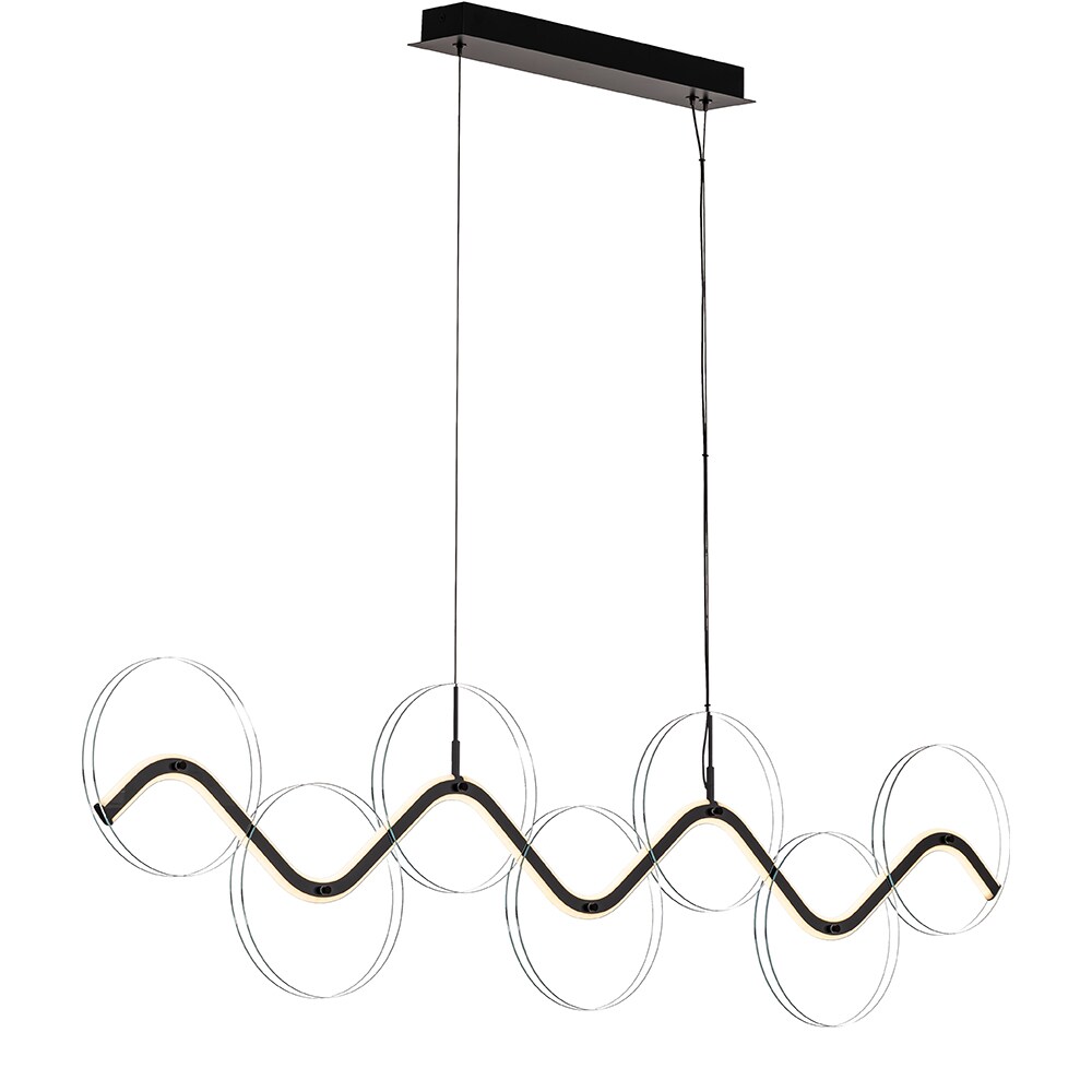 Lustra LED MYRIA Voluta MY10369BK, 40W, 2882lm, 4000K, IP20, negru