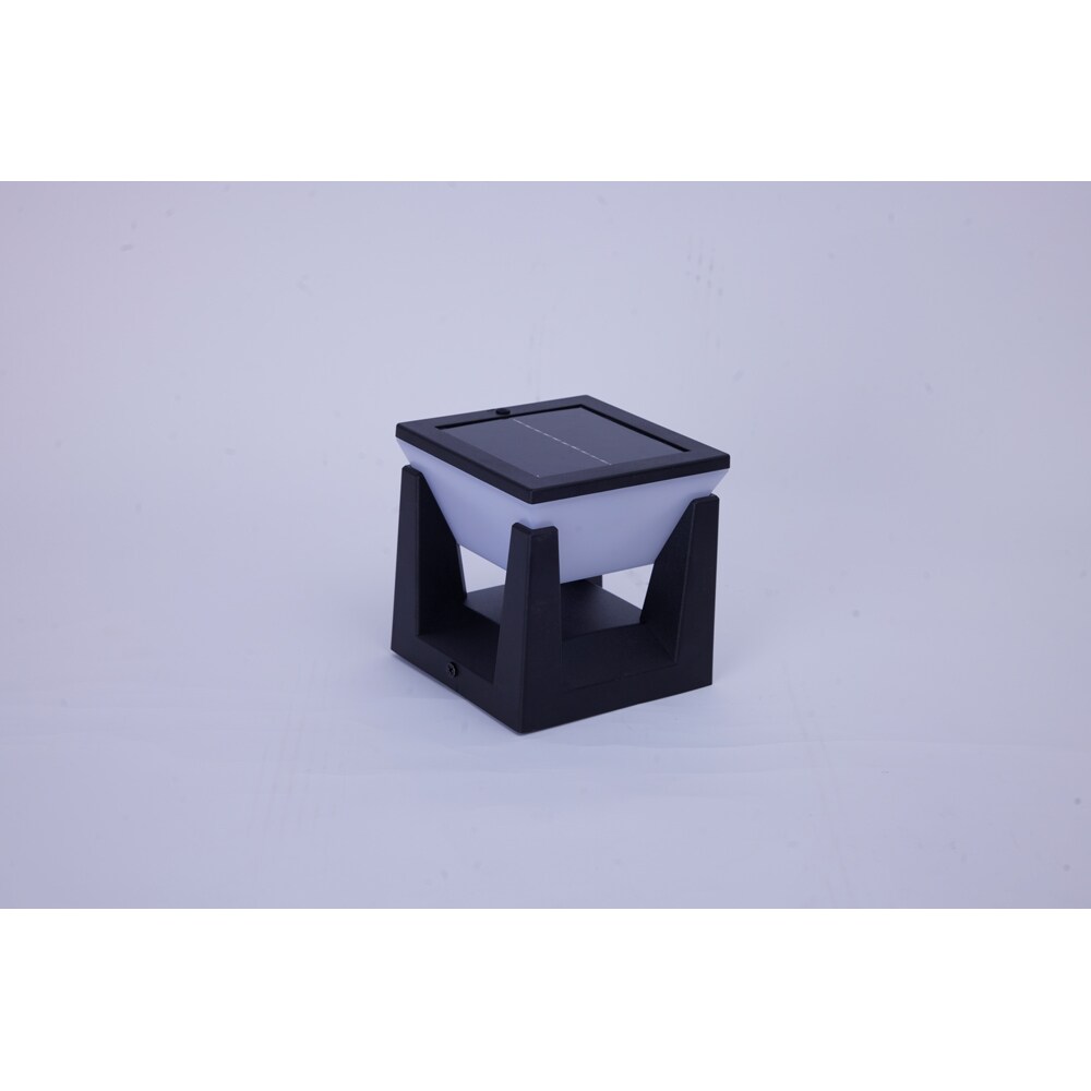 Lampa solara pentru stalp MYRIA MY10399, 12x0.5W, 80lm, IP44, negru