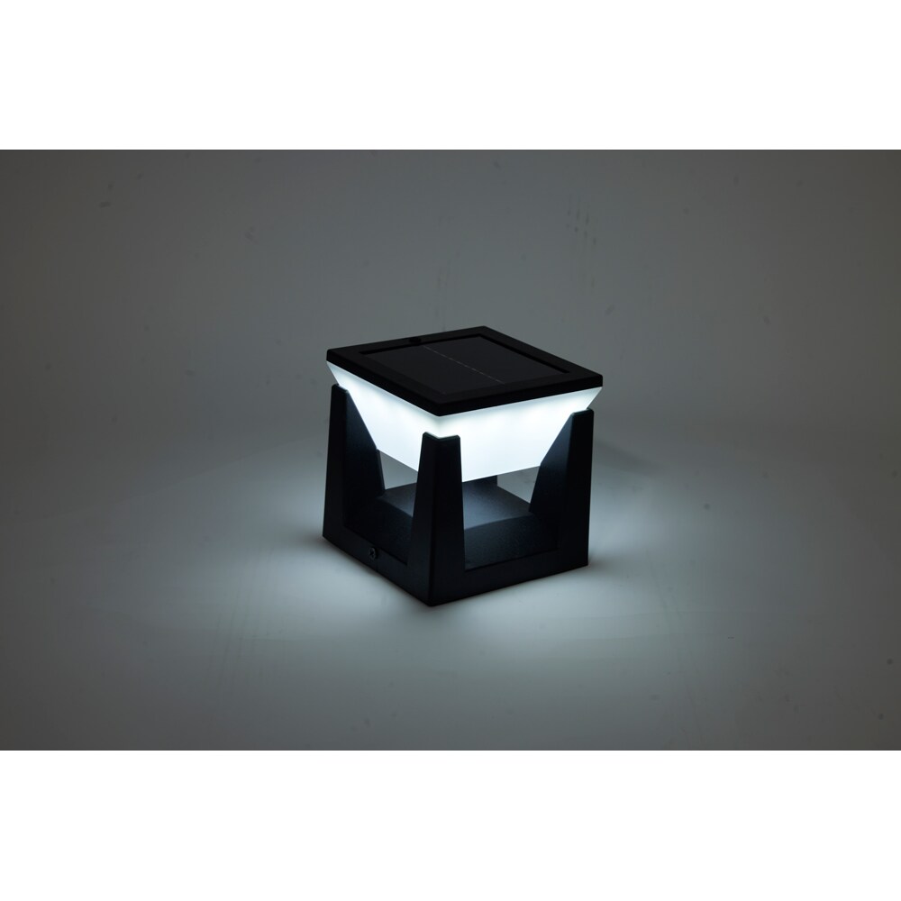 Lampa solara pentru stalp MYRIA MY10399, 12x0.5W, 80lm, IP44, negru