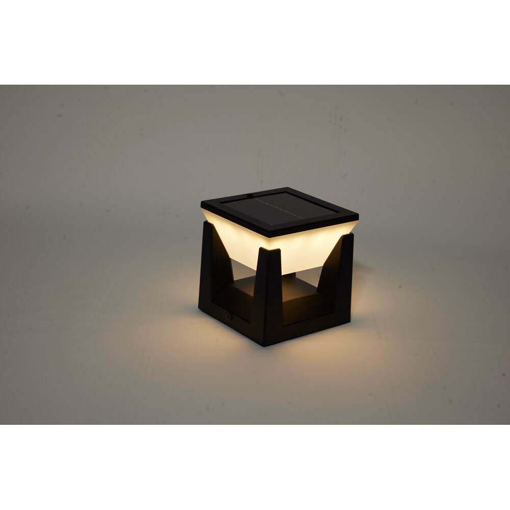 Lampa solara pentru stalp MYRIA MY10399, 12x0.5W, 80lm, IP44, negru